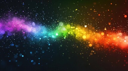 Fototapeta premium Rainbow Segment: Rainbow segment isolated on transparent background,