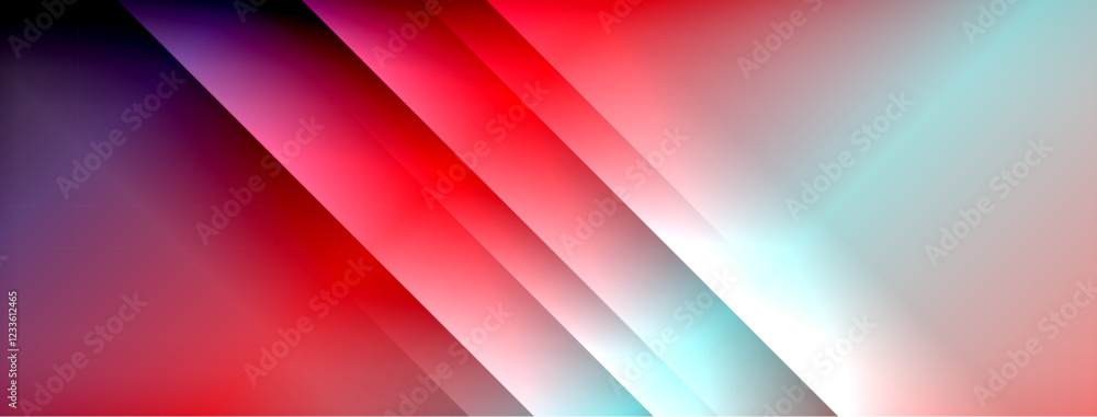 Poster colorful gradient with lines made of shadow and light. creative background