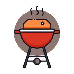 bbq grill icon design