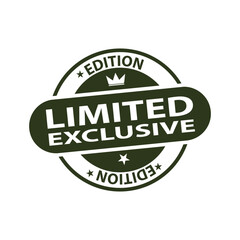 Limited Edition exclusive icon vector design templates