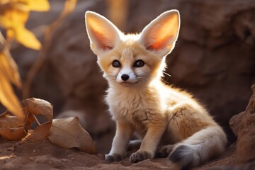 Fennec foxe wildlife animal mammal.