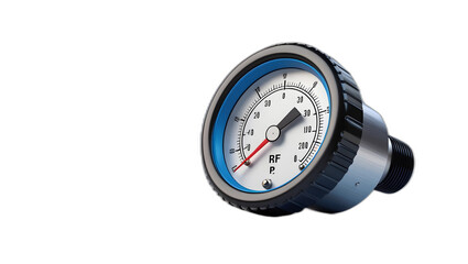 A highly detailed realistic illustration of a pressure neumatic meter