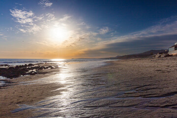 Obraz premium sunset at the beach
