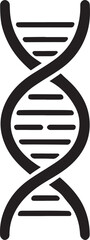 Genetic Code Icon | DNA & Chromosome Vector Art