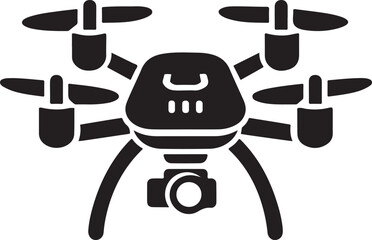 Professional Drone Silhouette Vector