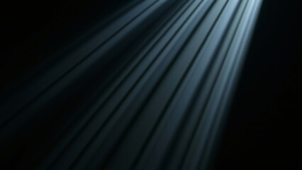 Celestial Light Rays Abstract Background of Light Beams in Darkness