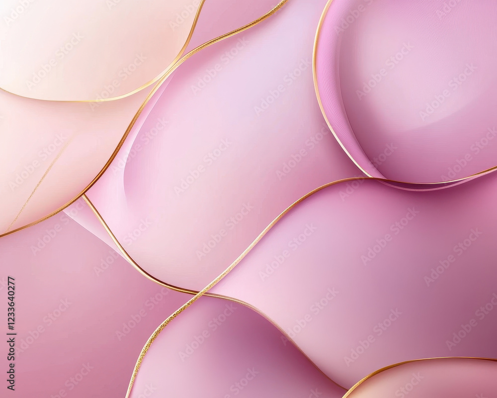Poster dreamy abstract gradients with soft glow and smooth transitions in pink hues create serene and elega