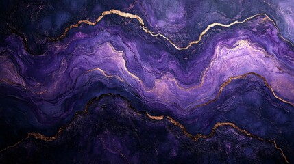 Amethyst   Gold Luxury Marble Texture  Purple Swirls  Elegant Background