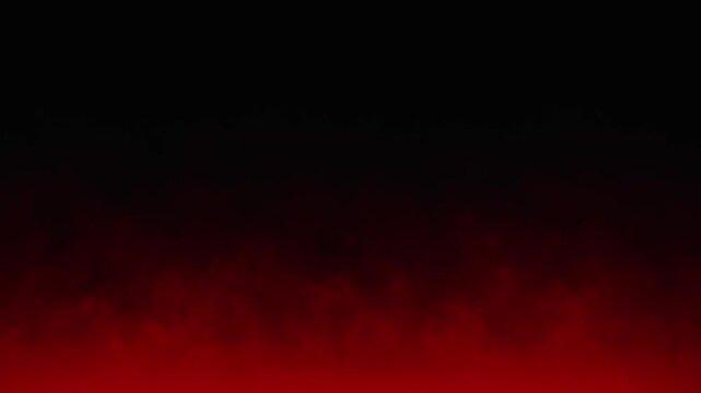 Red fog smoke overlay on black background