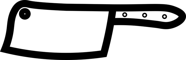 Obraz premium knife vector outline