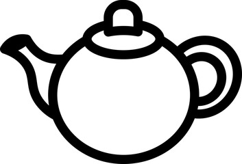 Obraz premium teapot vector outline
