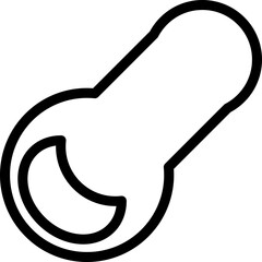 bottle opener vector outline