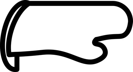 oven mitt vector outline