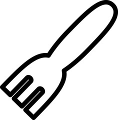 fork vector outline