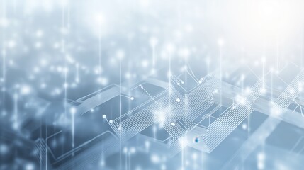 Fototapeta premium Digital background perfect for tech processes, neural networks, artificial intelligence, data transfer and security, ai generated background for digital storage, multimedia presentations