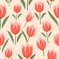 Tulip pattern flower backgrounds.