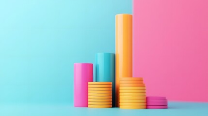 Diversified Asset Portfolio in Sleek 3D