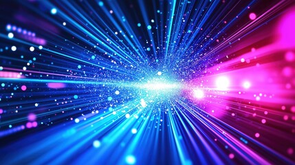 Fototapeta premium Digital background perfect for tech processes, neural networks, artificial intelligence, data transfer and security, ai generated background for digital storage, multimedia presentations