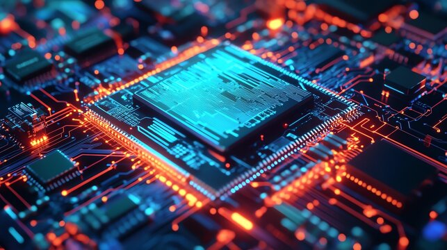 Employees are integrating microchips into AI processors for high-performance computing.
