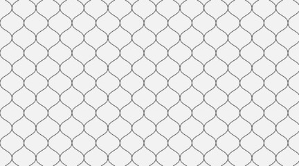 Fototapeta premium Monochrome Abstract Wavy Contour Background. Modern Topographic Design