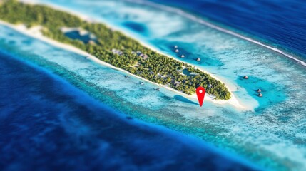 Detailed map of affected islands in the Pacific region, illustrating the geographical impact of recent natural events. Core concept: Visual representation of environmental changes and their localized