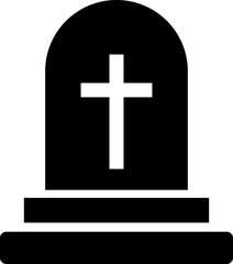 Rounded Filled Tombstone Icon