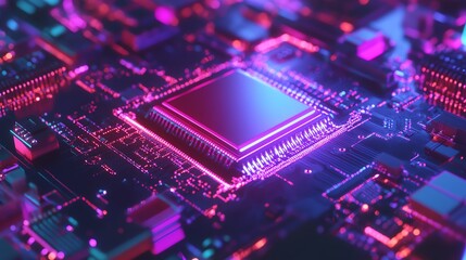 Fototapeta premium Engineers are refining optical lithography for precise chip manufacturing.