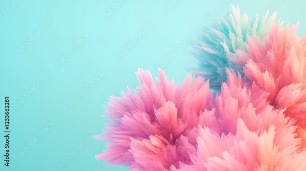 Poster vibrant fireworks exploding on soft sky with generous copy space for birthday wishes
