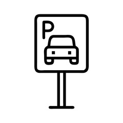 parking sign icon design