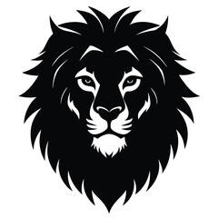 Obraz premium The gigantic lion-head illustrations