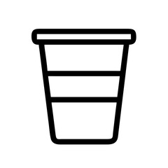 plastic cup icon design