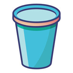plastic cup icon design
