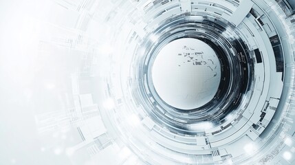 Obraz premium Digital background perfect for tech processes, neural networks, artificial intelligence, data transfer and security, ai generated background for digital storage, multimedia presentations