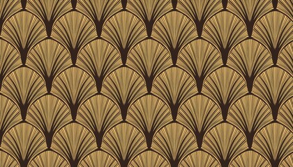 Stunning Vector Art Deco Pattern Seamless Abstract Background with Geometric Vintage Style and Rich Color Palette, Perfect for Modern Designs and RetroInspired Projects.