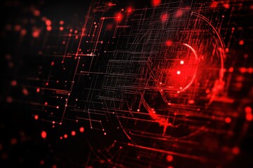 Digital background perfect for tech processes, neural networks, artificial intelligence, data transfer and security, ai generated background for digital storage, multimedia presentations