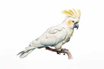 Fototapeta premium Cockatoo animal parrot white.