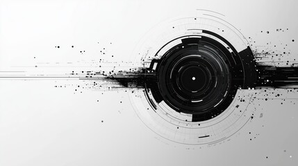 Digital background perfect for tech processes, neural networks, artificial intelligence, data transfer and security, ai generated background for digital storage, multimedia presentations