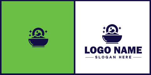 Meal Prep Service icon Meal delivery  service Pre-cooked meal service  flat logo sign symbol editable vector