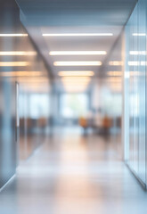 Blurred office space background. Blurry photo of office
