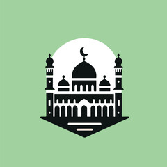Mosque Vector Illustration Silhouette