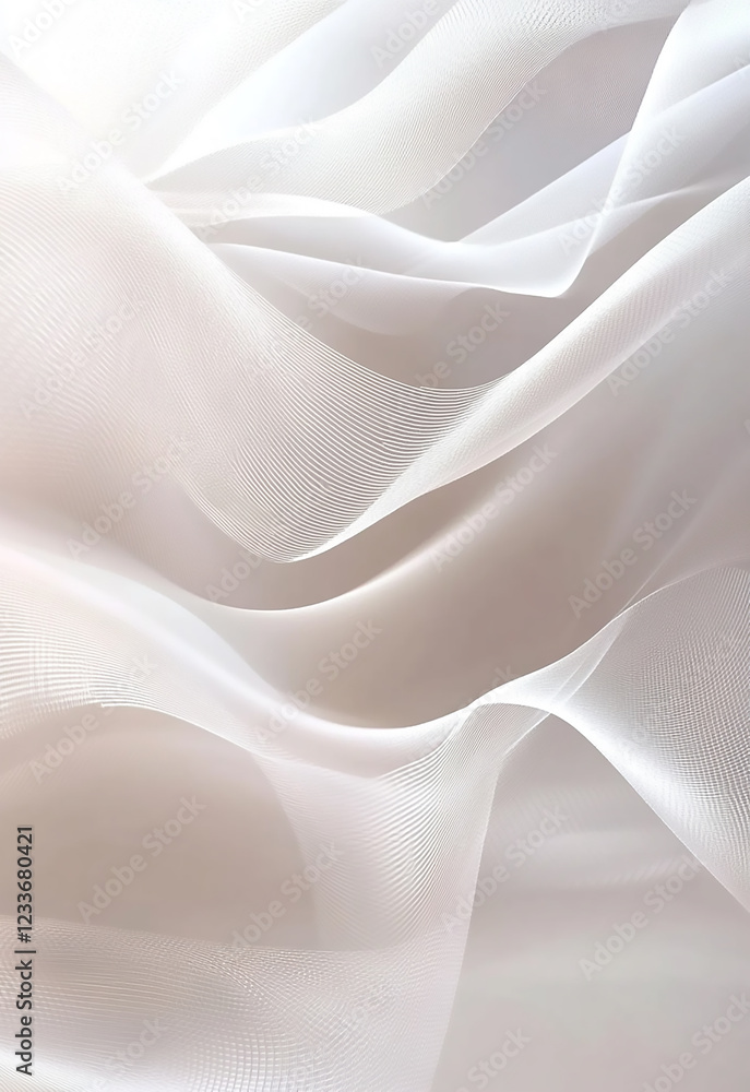 Poster a soft abstract background featuring flowing waves in shades of white and light gray white abstract 