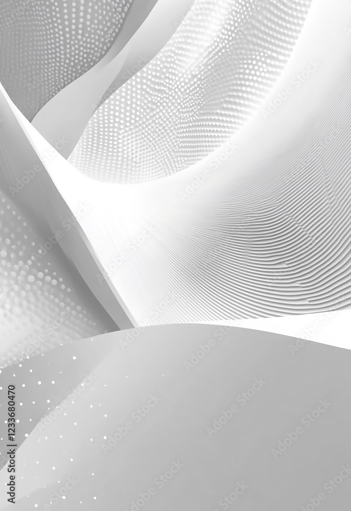 Poster a soft abstract background featuring flowing waves in shades of white and light gray white abstract 