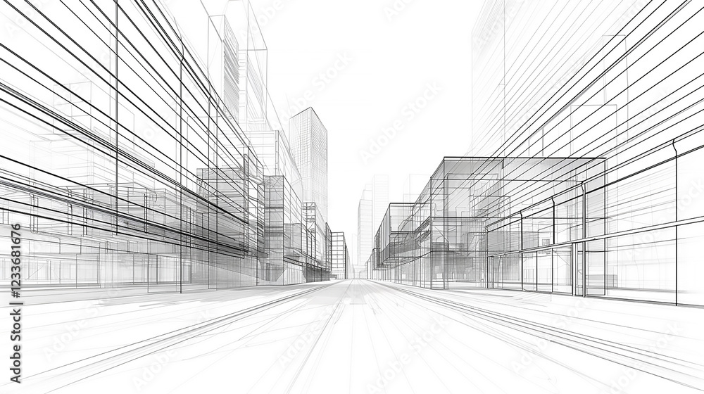 Aufkleber house building sketch architecture the modern architecture. sketch of houses on a white background