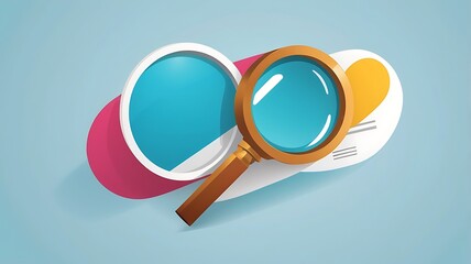 A simple 3D magnifying glass.