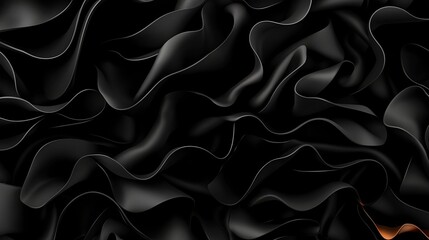 Obraz premium Abstract Black Liquid Waves Background Texture