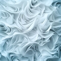 Obraz premium Abstract Blue and White Paper Swirl Texture