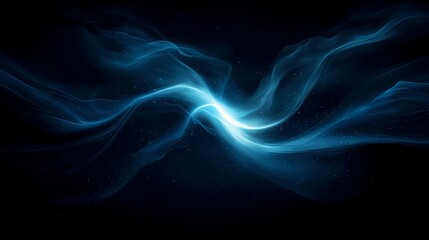 Obraz premium Abstract Blue Energy Waves Background