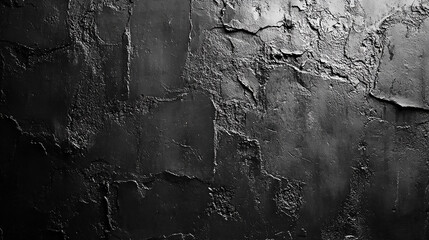 Obraz premium A dark, grungy background with rough texture and deep shadows, creating a dramatic and edgy feel, a visually striking artwork that combines elements of space, texture