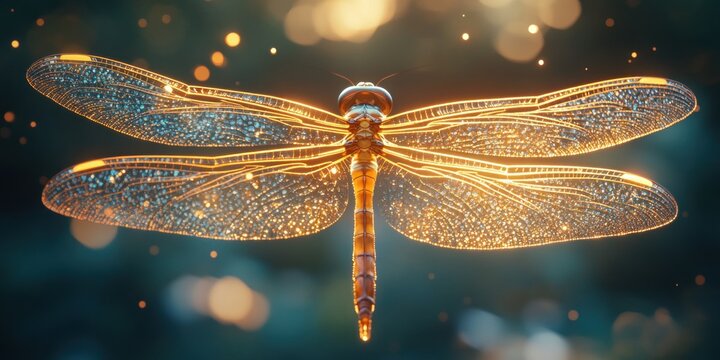 Golden Dragonfly: A Radiant Jewel of Nature