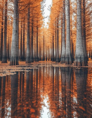 sunset over the river